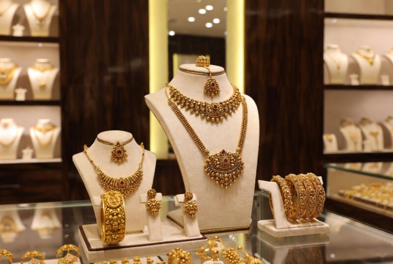 Best 1 gram jewellery shop in Hadapsar showcasing elegant gold plated jewellery designs