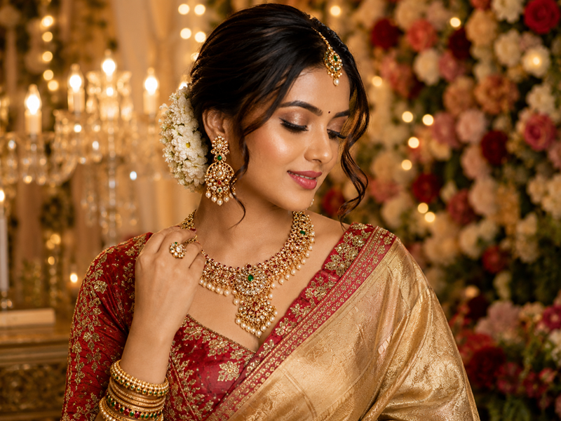 Bridal jewellery collection from best 1 gram jwellery shop in hadapsar