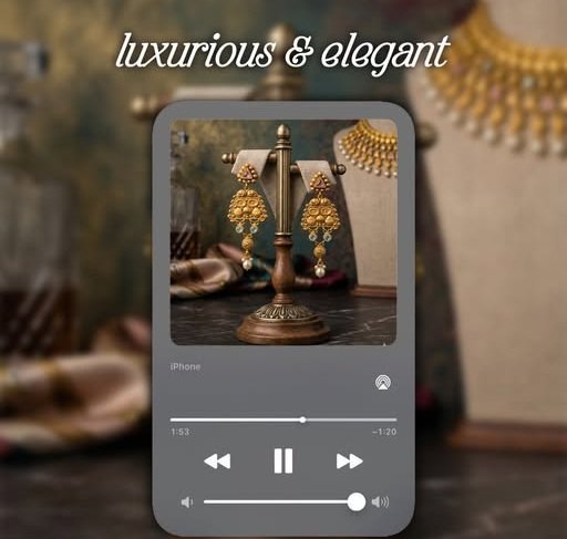 Elegant earrings from the best 1 gram jwellery shop in hadapsar