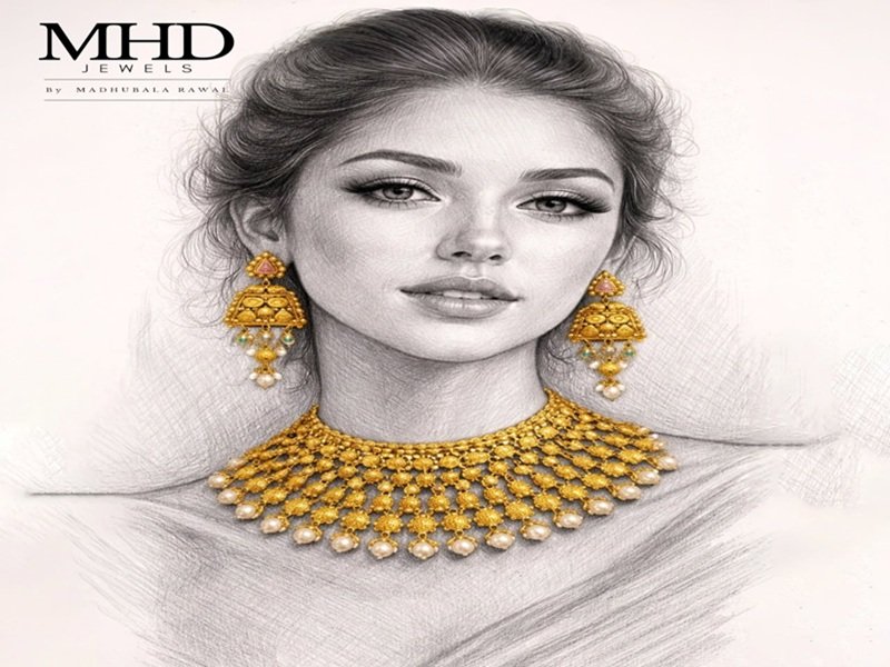 Rental bridal jewellery from the best 1 gram jwellery shop in hadapsar